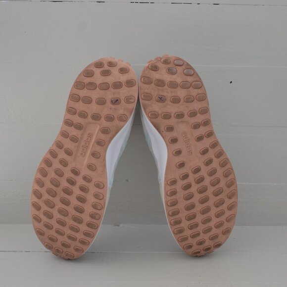 Adidas Womens Run 70s Shoe Size 9 White Blue and Tan - Picture 7 of 10